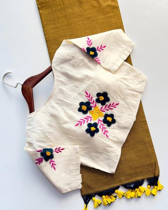 Blousewala Hk6 Khadi cotton Vol 6 catalog designer sarees in surat