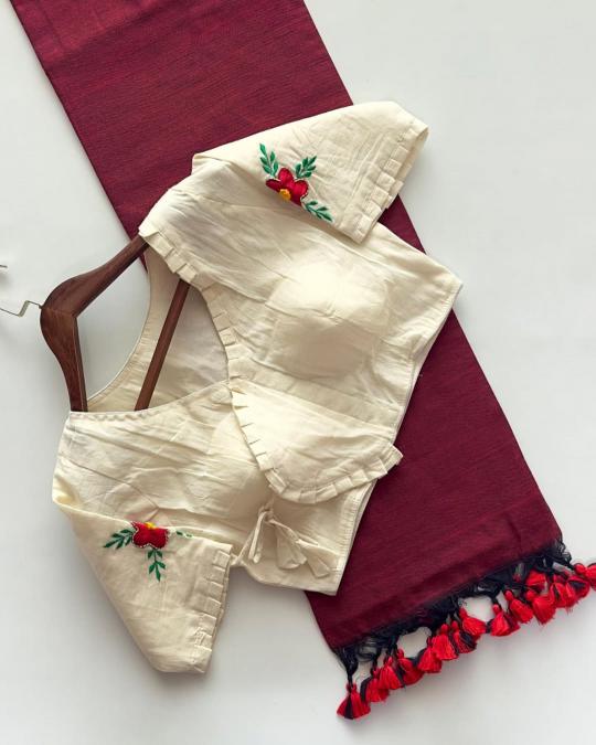 Blousewala Hk6 Khadi cotton Vol 6 catalog designer sarees in surat