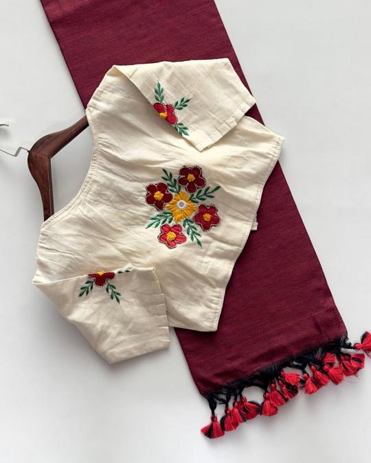 Blousewala Hk6 Khadi cotton Vol 6 catalog designer sarees in surat