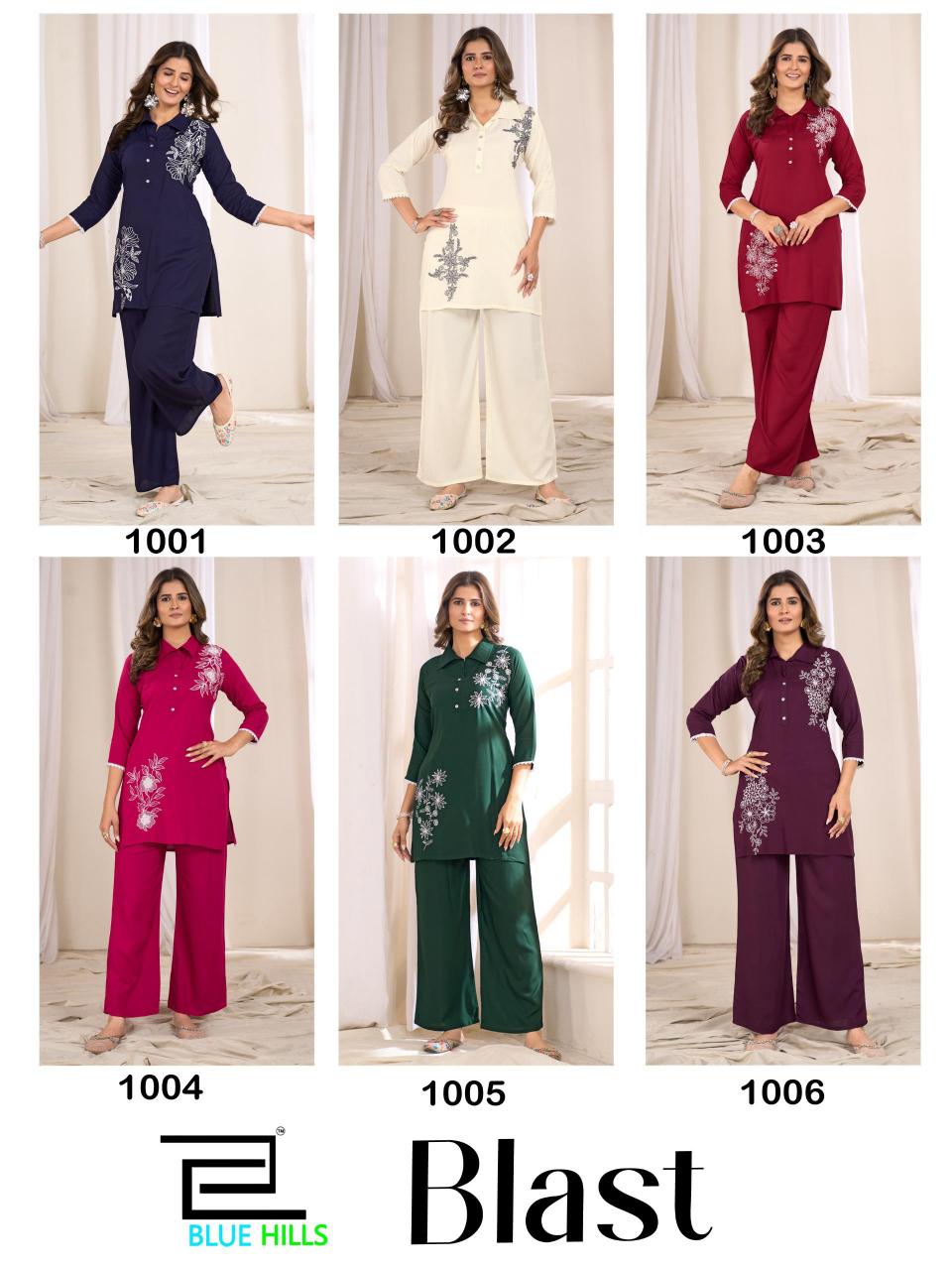 Blue Hills Blast catalog co ord sets manufacturers in india