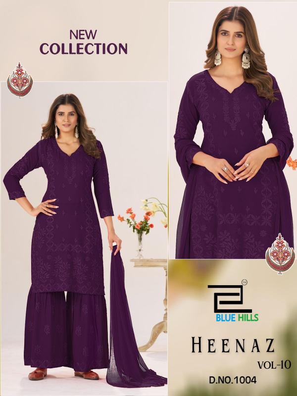 Blue Hills Heenaz vol 10 catalog wholesale kurtis india
