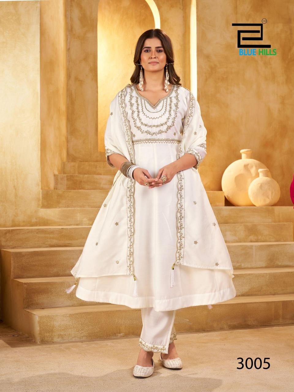 Blue Hills Kritika vol 3 catalog buy wholesale kurtis online