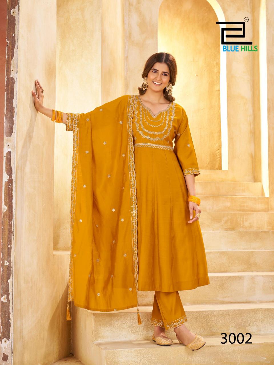 Blue Hills Kritika vol 3 catalog buy wholesale kurtis online