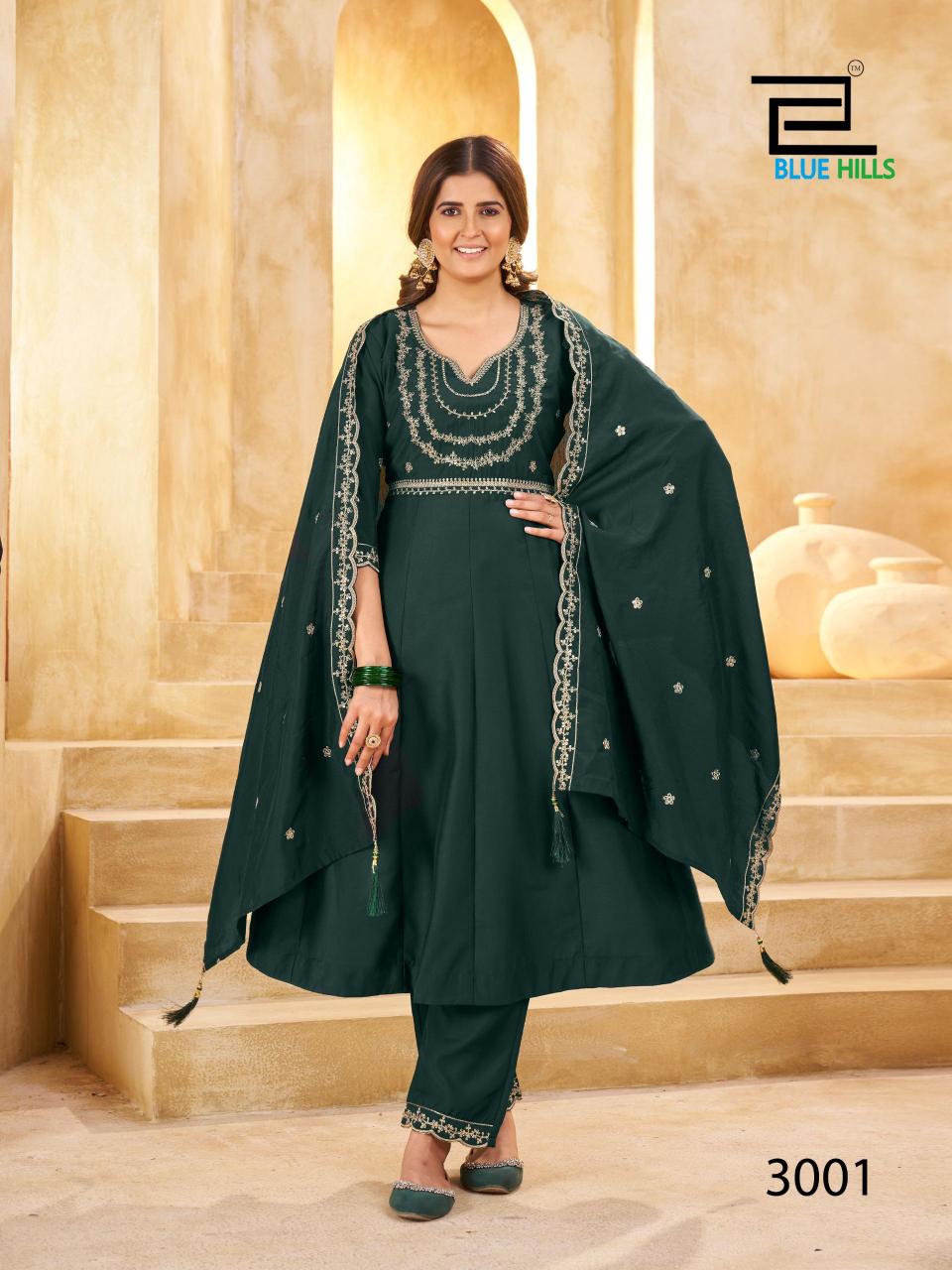 Blue Hills Kritika vol 3 catalog buy wholesale kurtis online