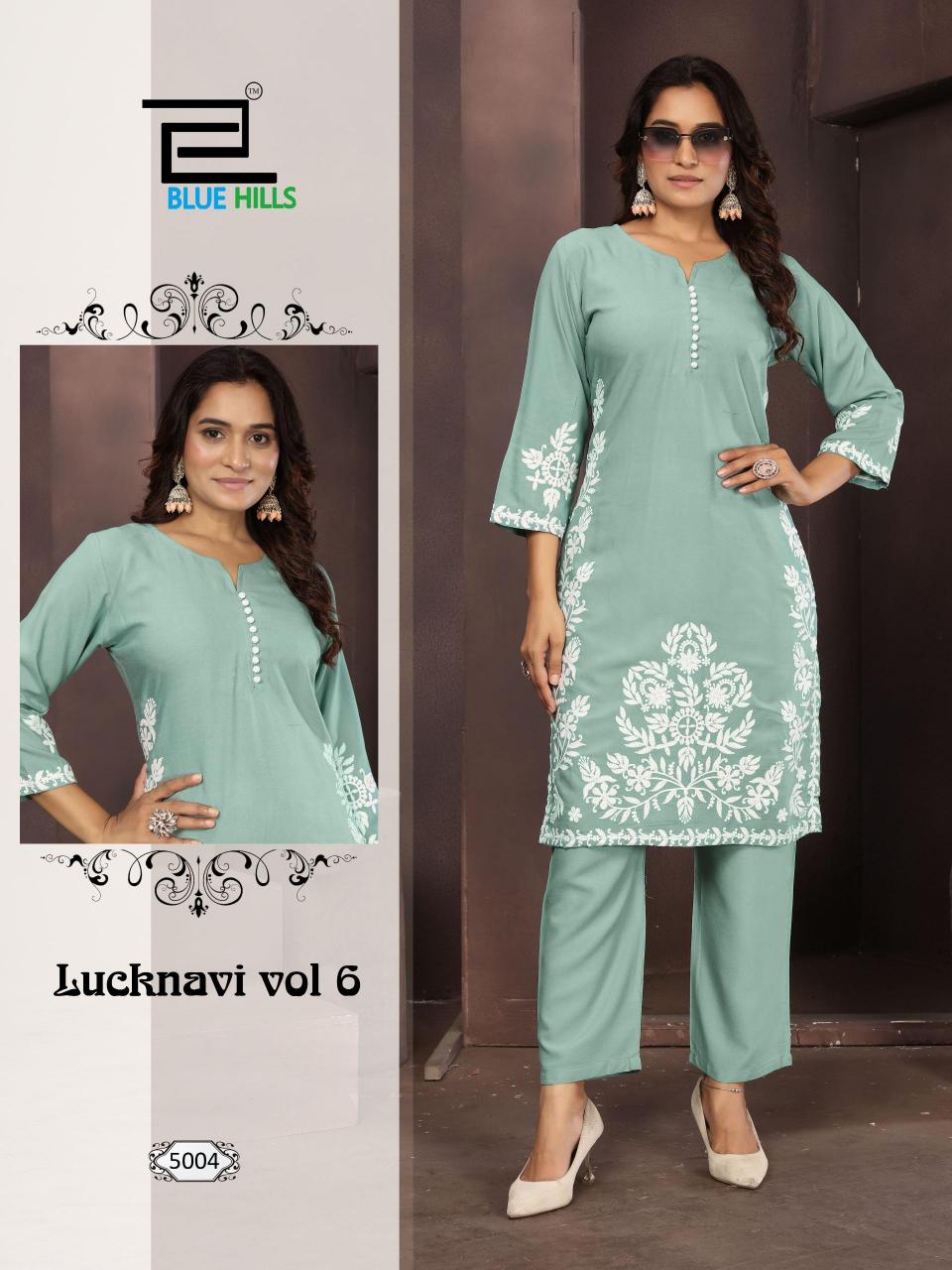 Blue Hills Lucknavi vol 6 catalog buy kurtis at wholesale price