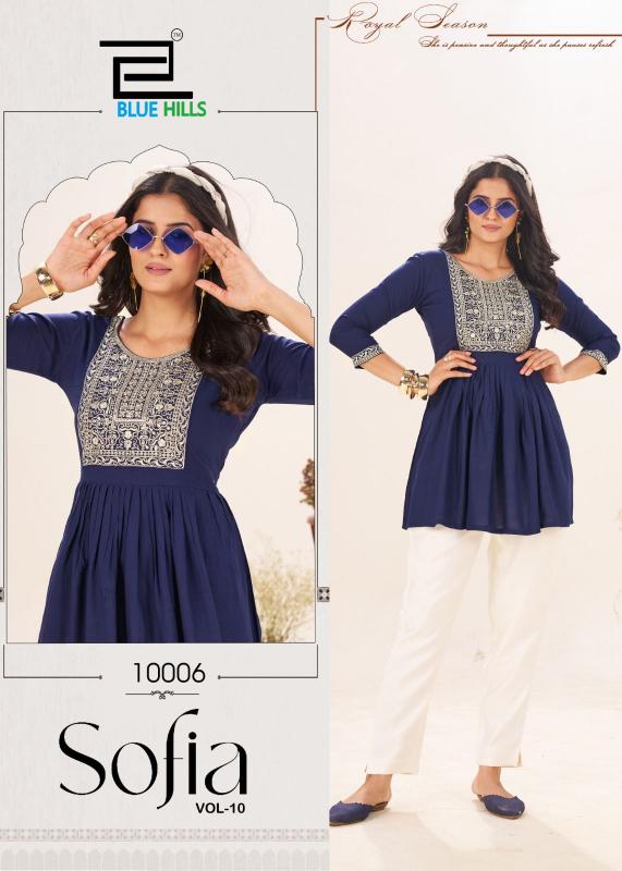 Blue Hills Sofia vol 10 catalog wholesale kurti manufacturers