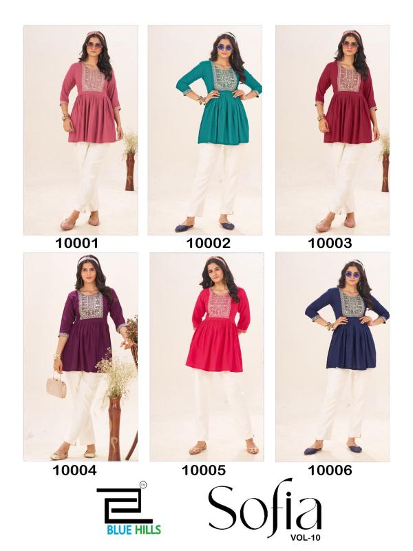 Blue Hills Sofia vol 10 catalog wholesale kurti manufacturers