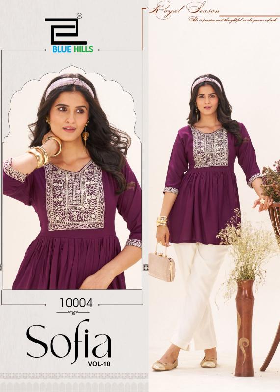 Blue Hills Sofia vol 10 catalog wholesale kurti manufacturers