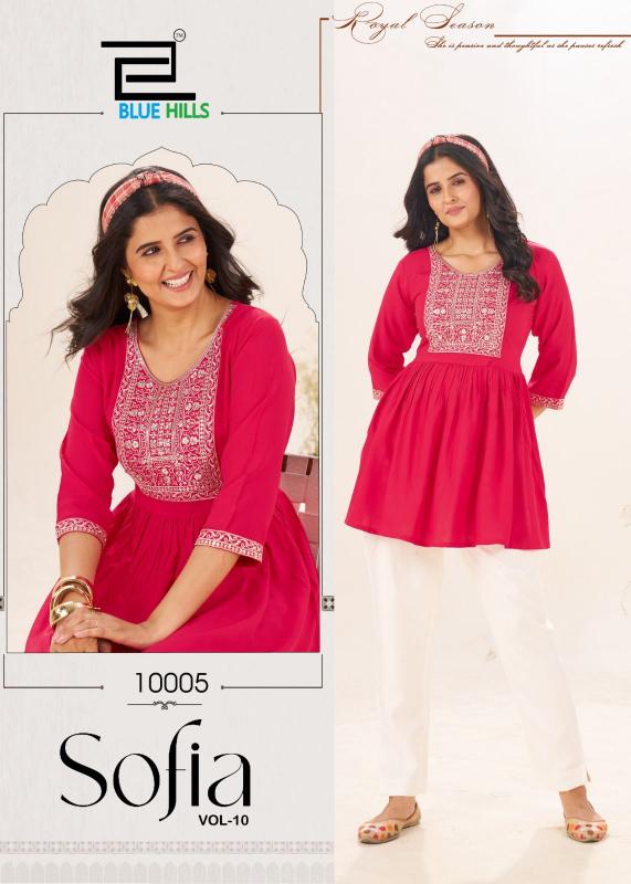Blue Hills Sofia vol 10 catalog wholesale kurti manufacturers