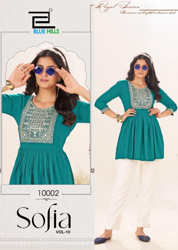 Blue Hills Sofia vol 10 catalog wholesale kurti manufacturers