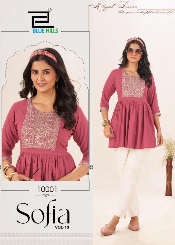 Blue Hills Sofia vol 10 catalog wholesale kurti manufacturers