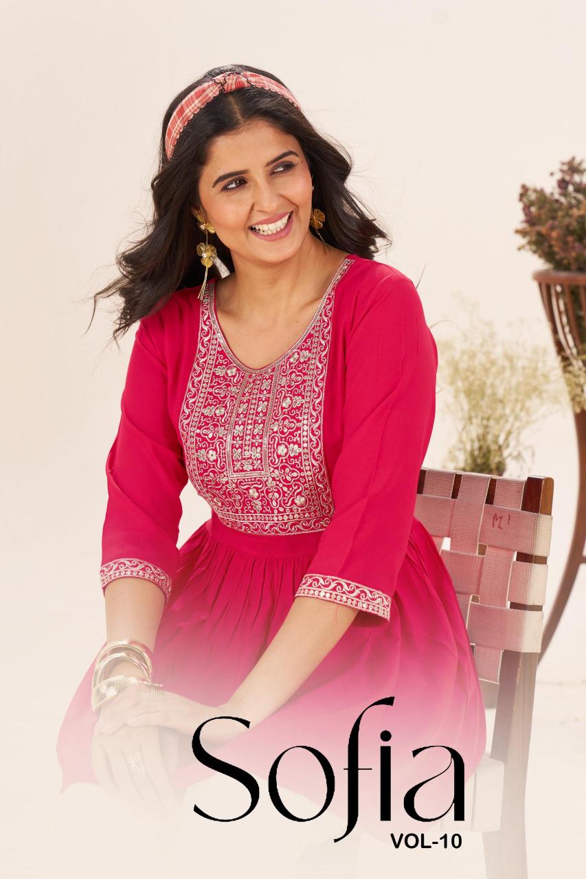 Blue Hills Sofia vol 10 catalog wholesale kurti manufacturers