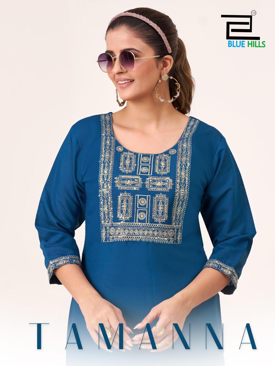Blue Hills Tamanna Catalog branded kurtis wholesale