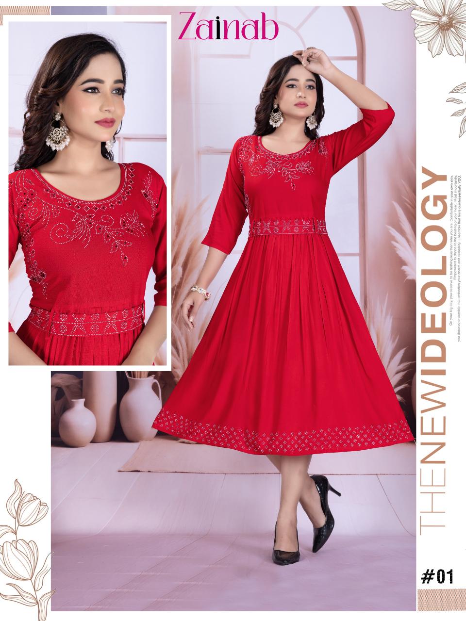 Brauty Zainab catalog wholesale kurtis in mangaldas market