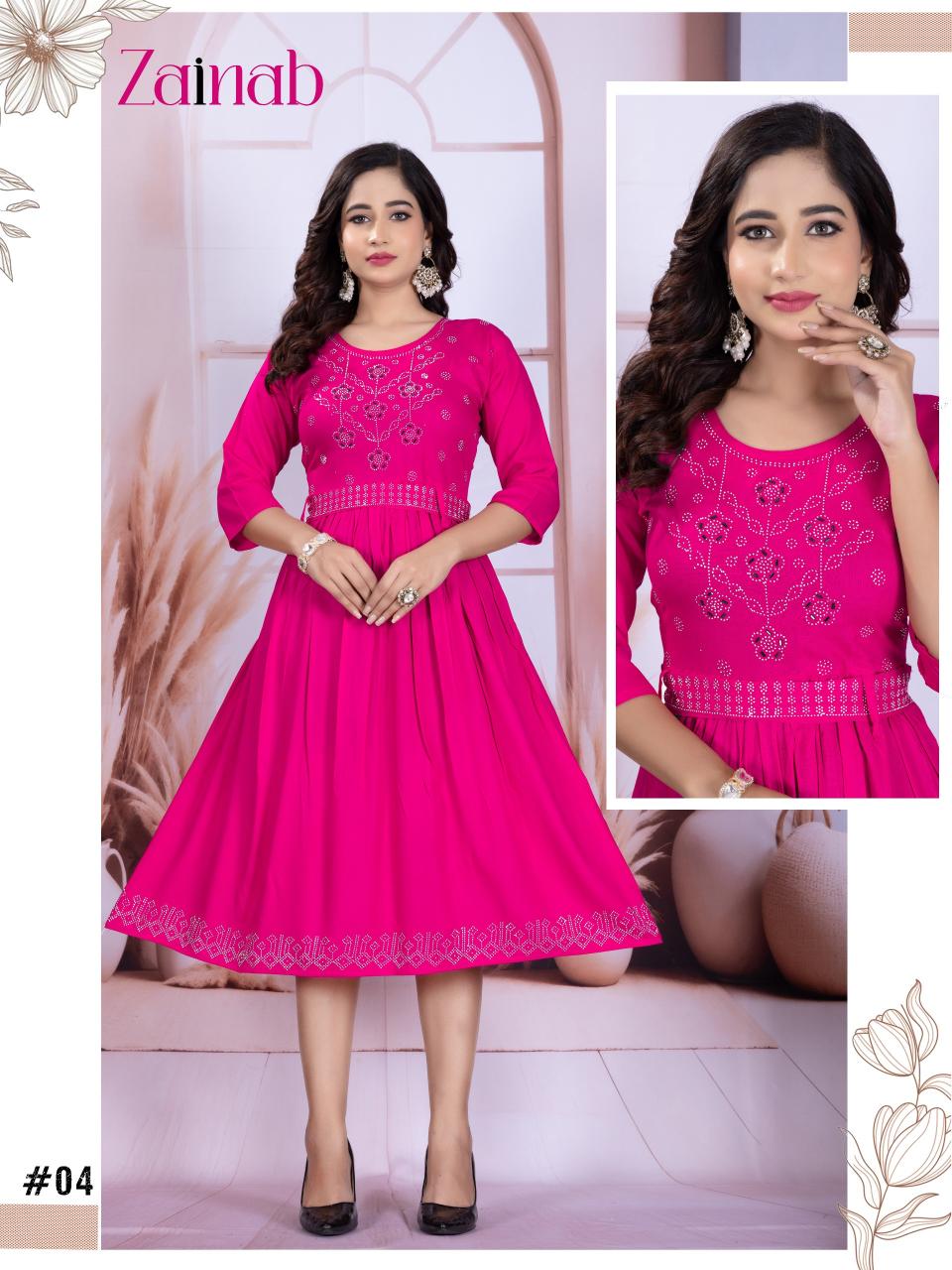 Brauty Zainab catalog wholesale kurtis in mangaldas market