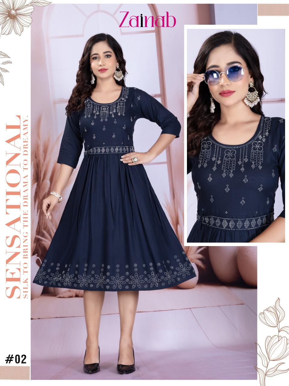 Brauty Zainab catalog wholesale kurtis in mangaldas market