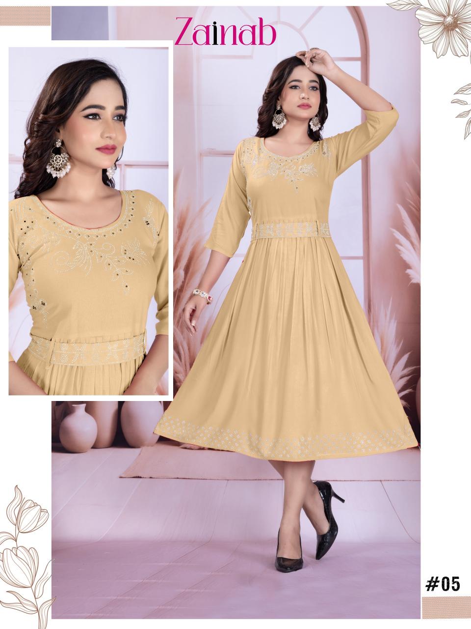 Brauty Zainab catalog wholesale kurtis in mangaldas market