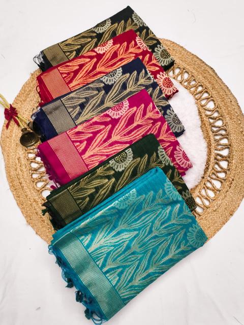 Dazira Premium soft jute linen silk catalog surat saree online shopping