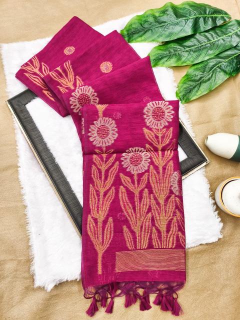 Dazira Premium soft jute linen silk catalog surat saree online shopping