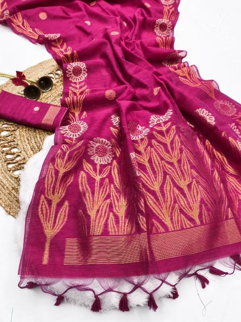 Dazira Premium soft jute linen silk catalog surat saree online shopping