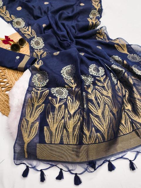 Dazira Premium soft jute linen silk catalog surat saree online shopping