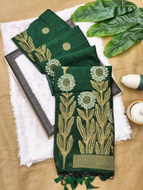 Dazira Premium soft jute linen silk catalog surat saree online shopping