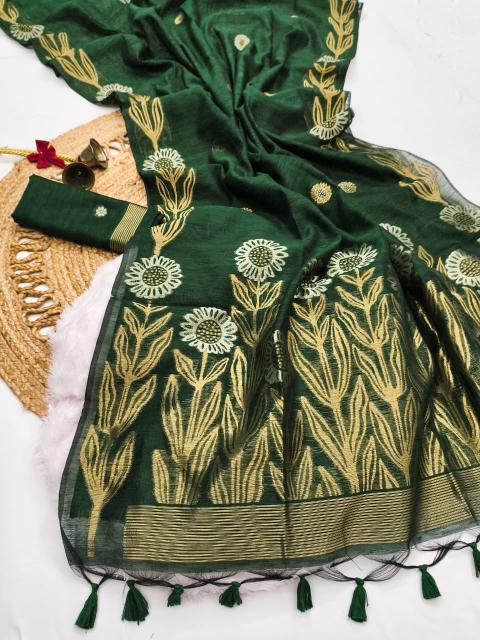 Dazira Premium soft jute linen silk catalog surat saree online shopping