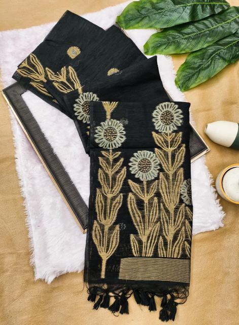 Dazira Premium soft jute linen silk catalog surat saree online shopping