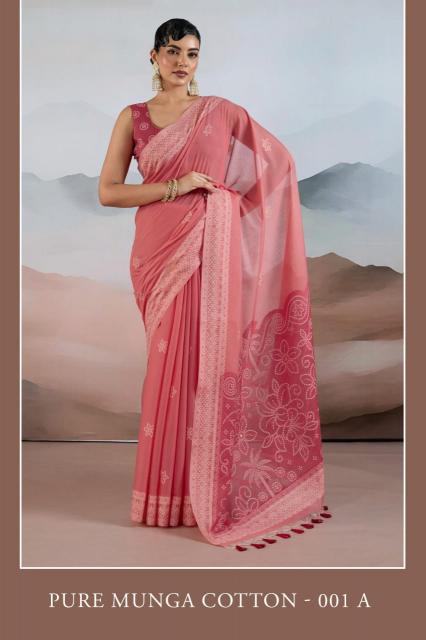 Dazira Pure Munga Cotton catalog saree wholesale market in surat