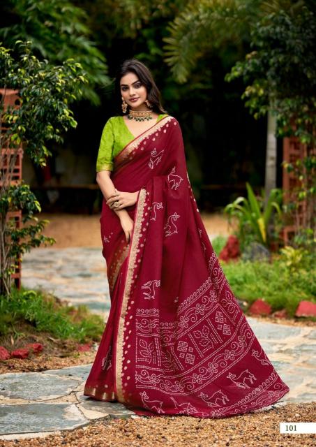 Dazira Scarlet catalog saree market in surat