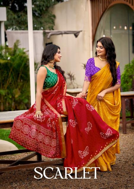 Dazira Scarlet catalog saree market in surat