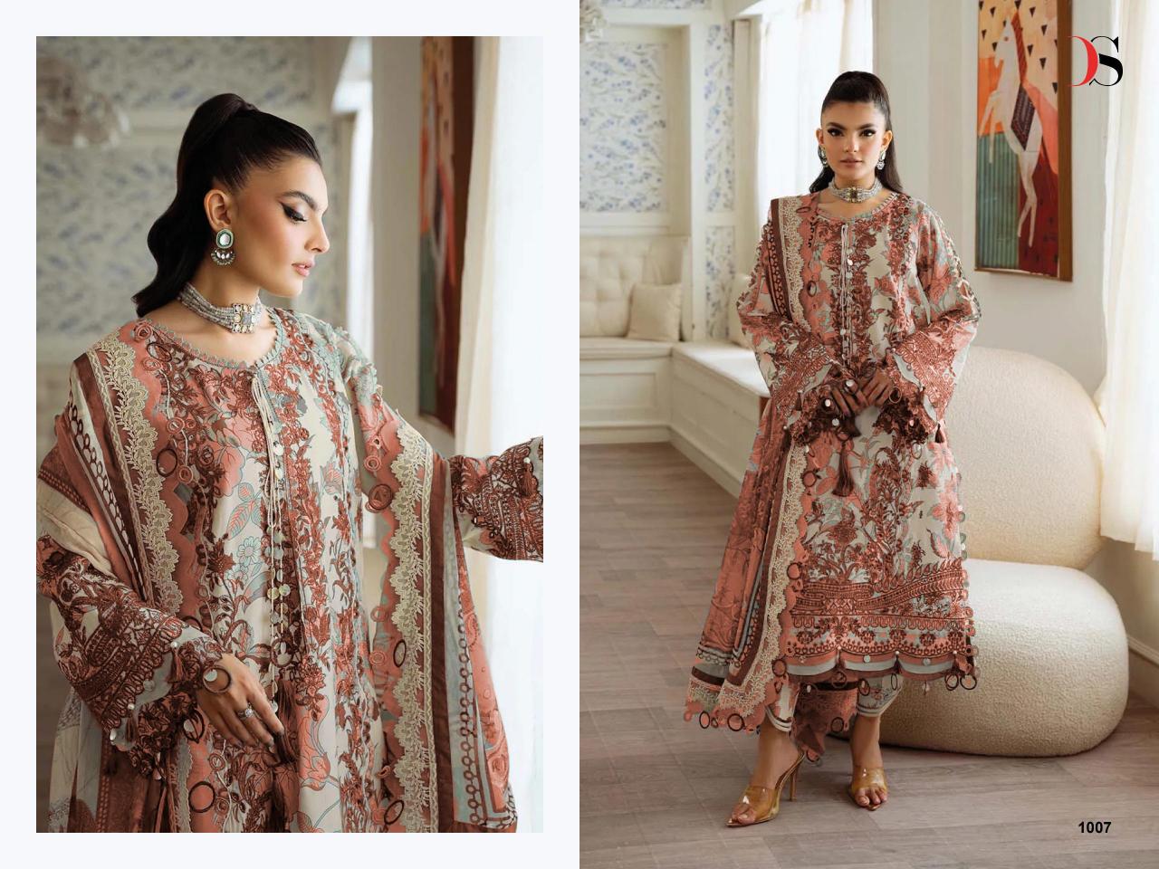 Deepsy Jade Premium catalog Chiffon Duppatta pakistani suits importer wholesaler delhi