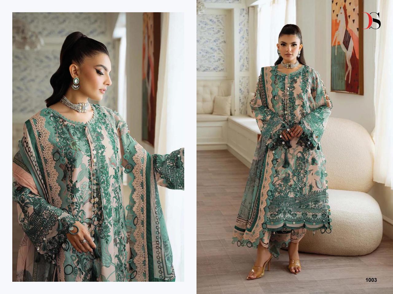 Deepsy Jade Premium catalog Chiffon Duppatta pakistani suits importer wholesaler delhi