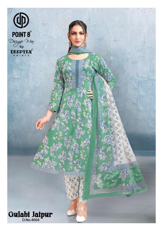 Deeptex Gulabi Jaipur Vol-4 – Anarkali Style Kurti Pant With Dupatta - Wholesale Catalog