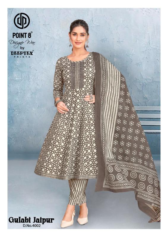 Deeptex Gulabi Jaipur Vol-4 – Anarkali Style Kurti Pant With Dupatta - Wholesale Catalog