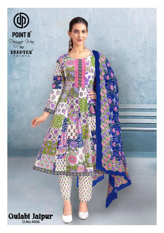 Deeptex Gulabi Jaipur Vol-4 – Anarkali Style Kurti Pant With Dupatta - Wholesale Catalog