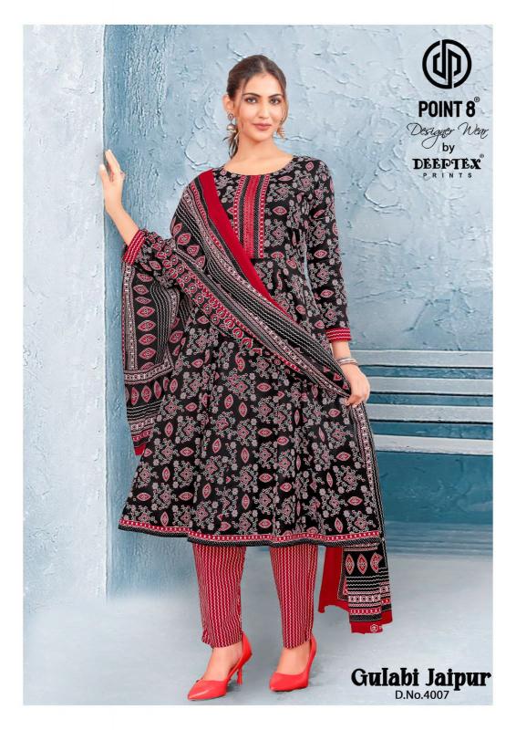 Deeptex Gulabi Jaipur Vol-4 – Anarkali Style Kurti Pant With Dupatta - Wholesale Catalog