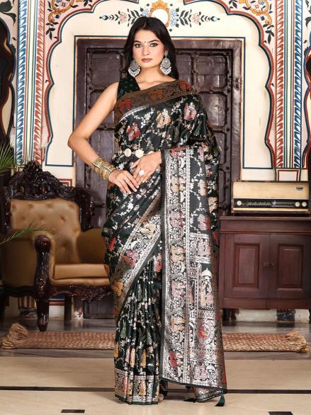 Elegance vol 3 by Astita fancy designer SILK BLEND fabric saree wholesale