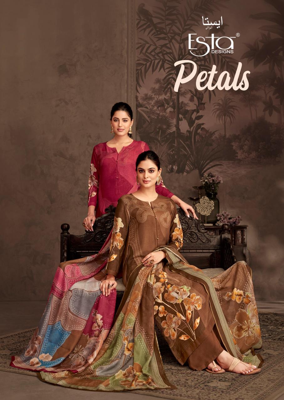 Esta Petals Catalog wholesale ladies suits manufacturers in surat