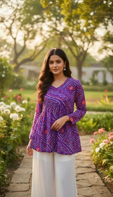 Felocity Bandhej Top catalog wholesale kurtis for women