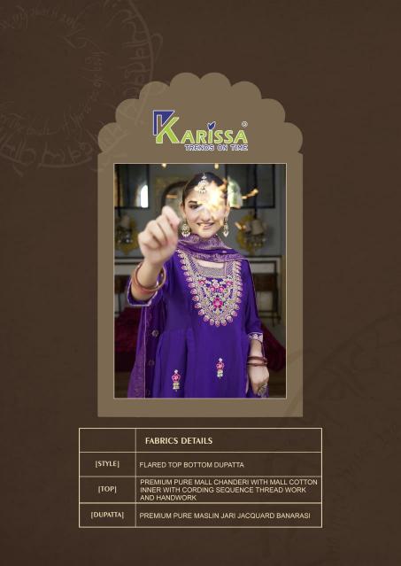 FLARED TOP PANT WITH DUPATTA  Brand : KARISSA Catalog : FESTIVE