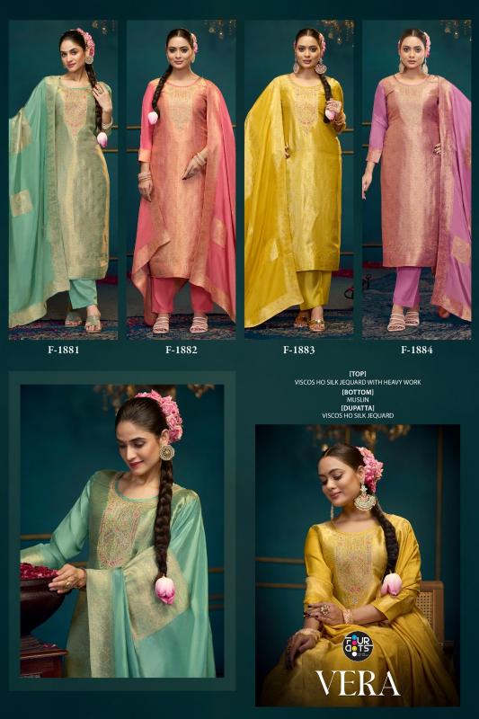 Four Dots Vera catalog wholesale dress material in chandni chowk