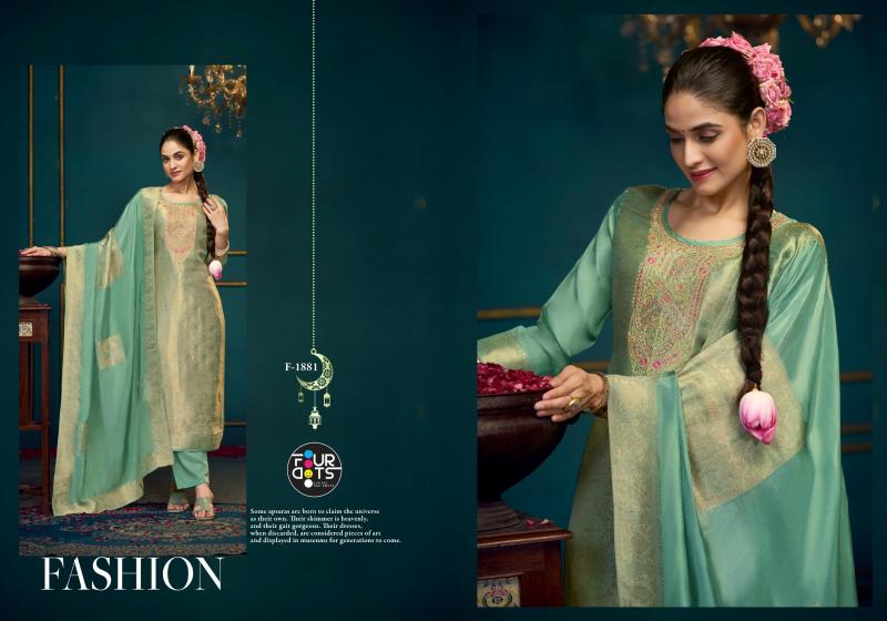 Four Dots Vera catalog wholesale dress material in chandni chowk