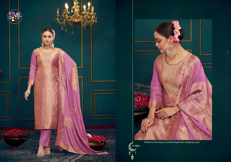 Four Dots Vera catalog wholesale dress material in chandni chowk