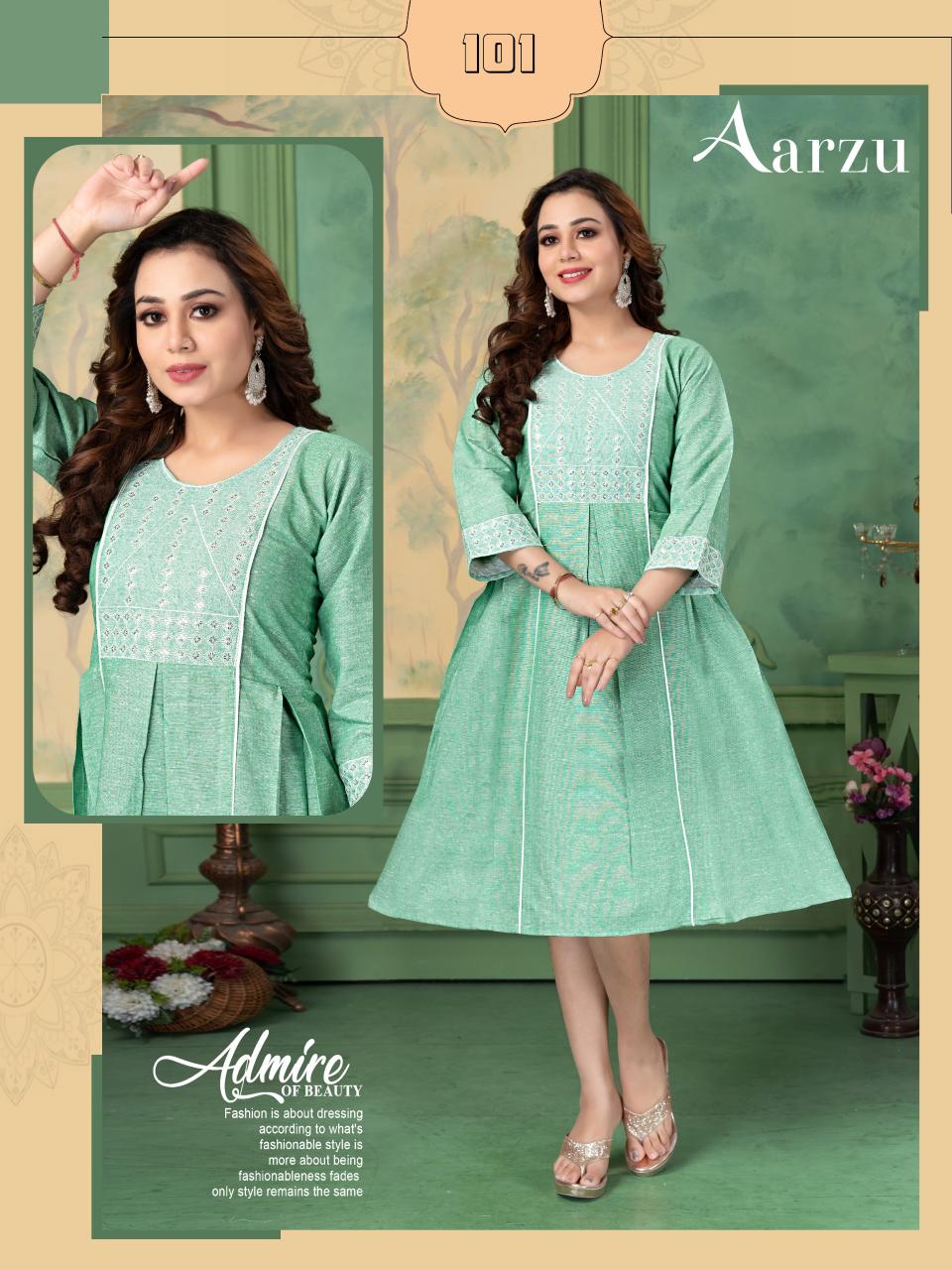 FT Aarzu catalog wholesale kurtis dealers in surat