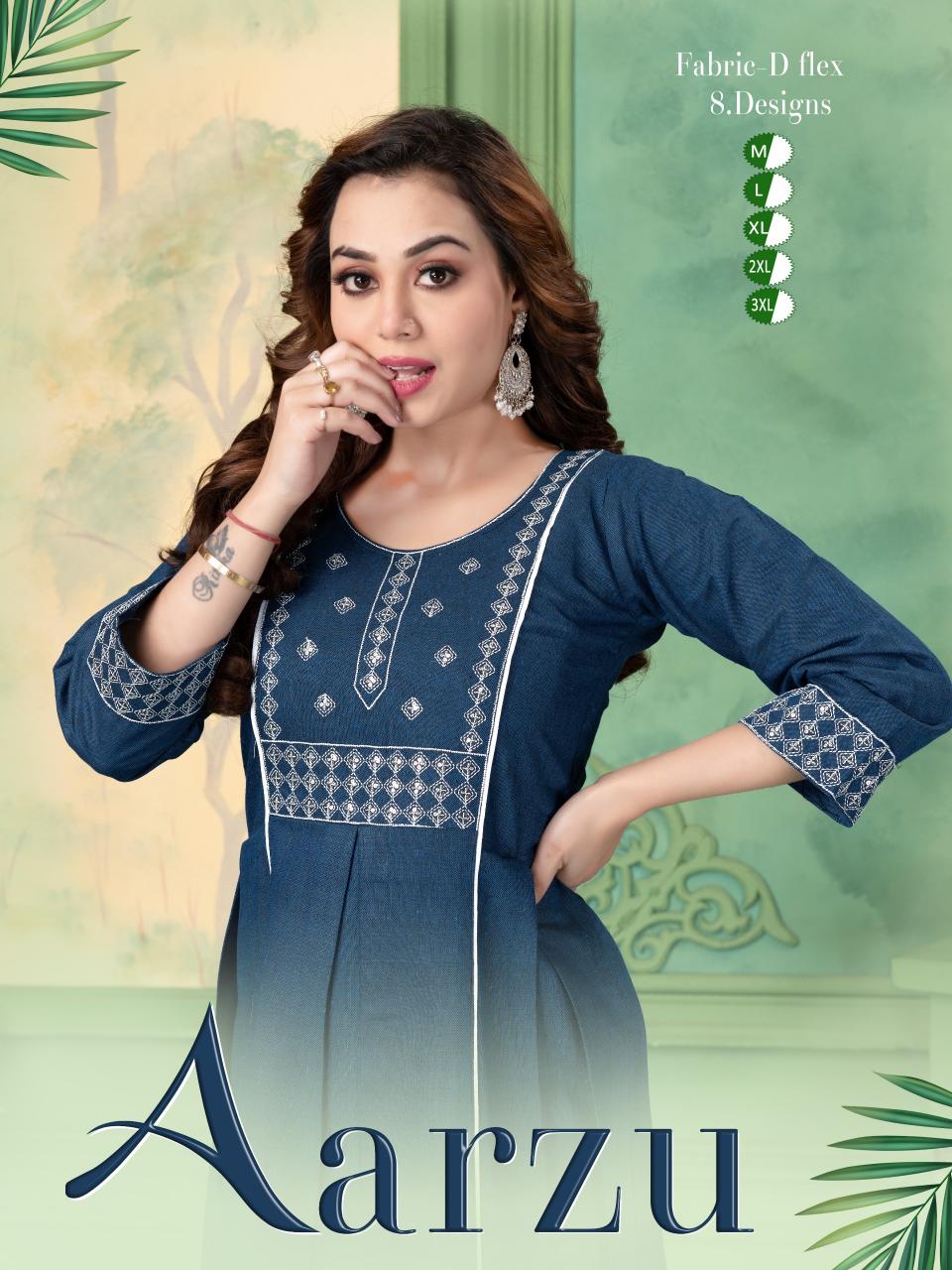 FT Aarzu catalog wholesale kurtis dealers in surat