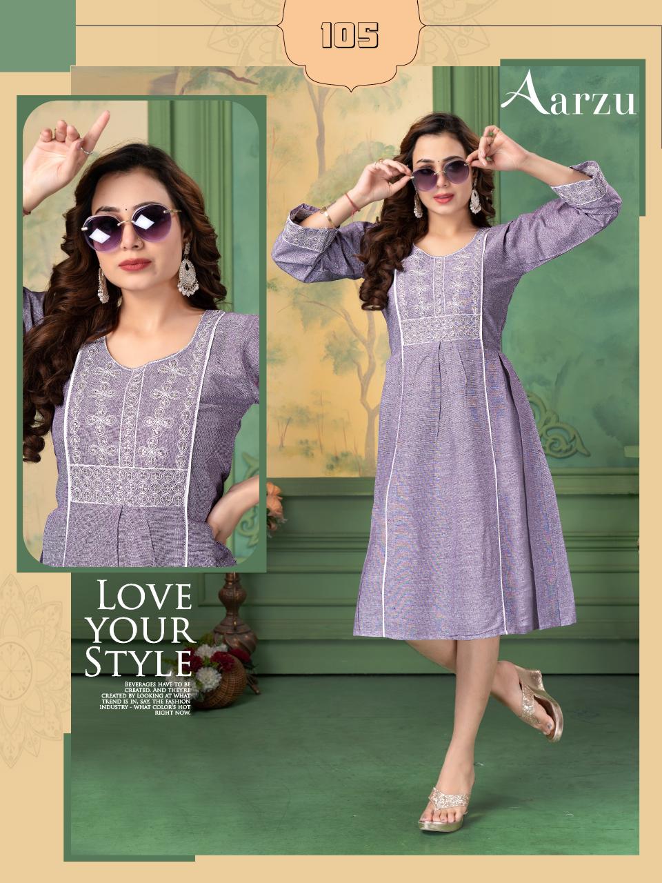 FT Aarzu catalog wholesale kurtis dealers in surat