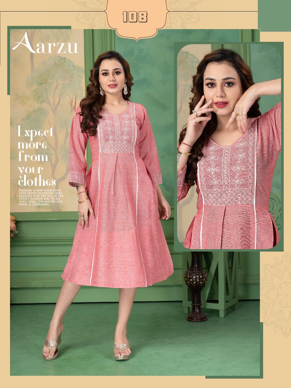 FT Aarzu catalog wholesale kurtis dealers in surat