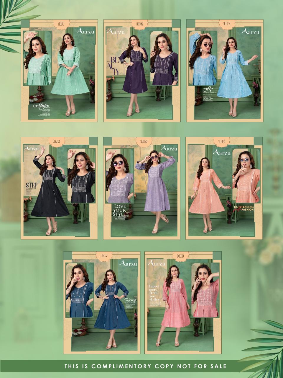 FT Aarzu catalog wholesale kurtis dealers in surat