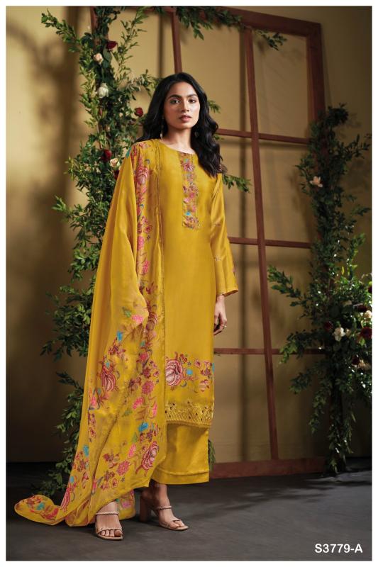 Ganga Aqsa 3779 catalog cheap salwar kameez wholesale